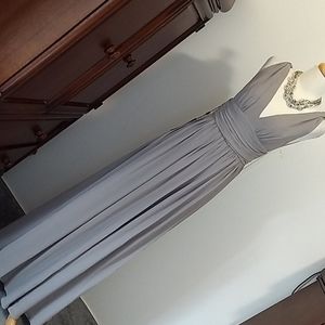 Formal gray party dress